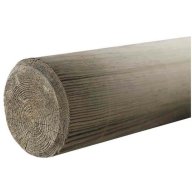 Rondin 100 mm x 3 m, pin traité CL4, vert