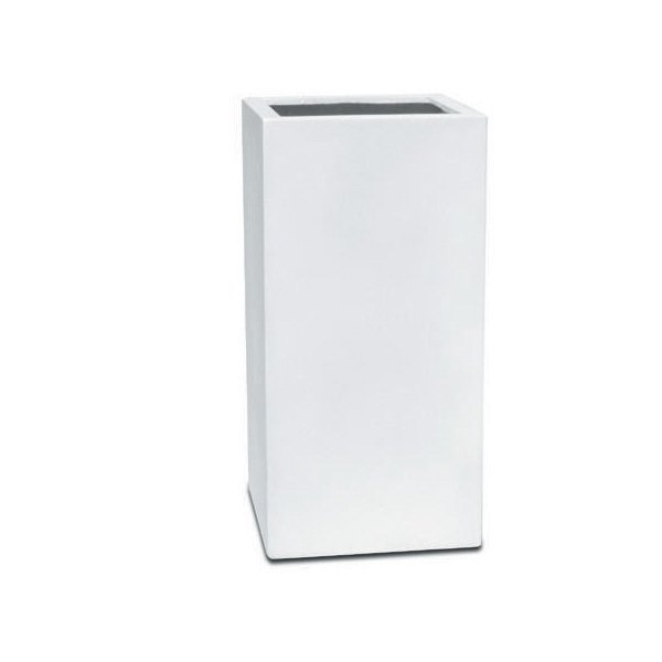 Vase haut rectangulaire Sacramento couleur Blanc