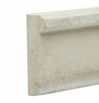 Vignette Soubassement en béton hauteur 25 cm pour clôture grillage rigide, poteau à encoches