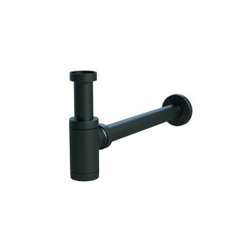 Vignette Siphon noir mat court