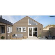Bardage clin à emboîtement fibres-ciment hardie Plank VL, couleur brun khaki, cédar