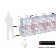 Kit gabion, 120 cm (H) x 50 cm + 70 cm, pour soutènement, assemblage agrafes, mailles 5 x 10 cm, grilles non visibles mailles 10 x 10 cm