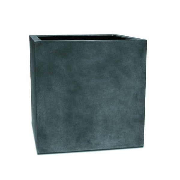 Vase carré Square 90 cm aspect plomb