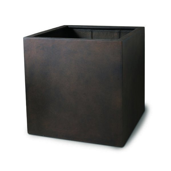 Vase carré Square 90 cm couleur rouille