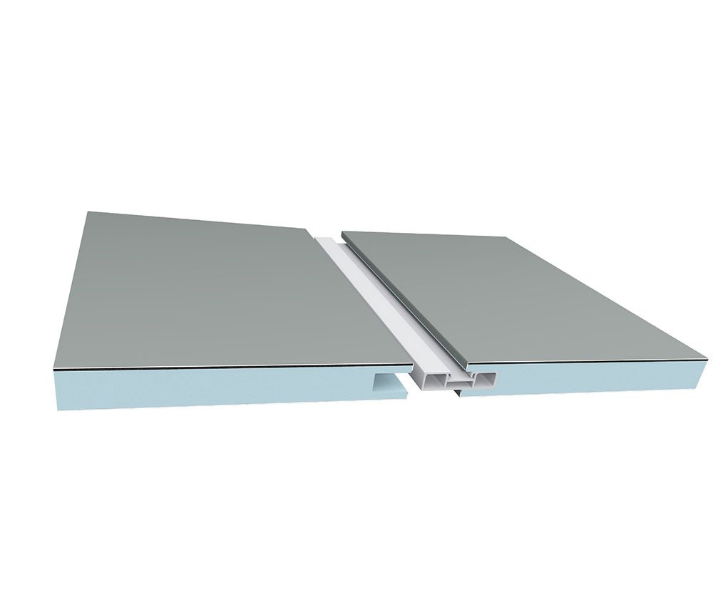 Panneau sandwich de toiture STADUR PHONIC 65 mm AUTOPORTANT - 1200 x 4000, couleur ardoise RAL 7024
