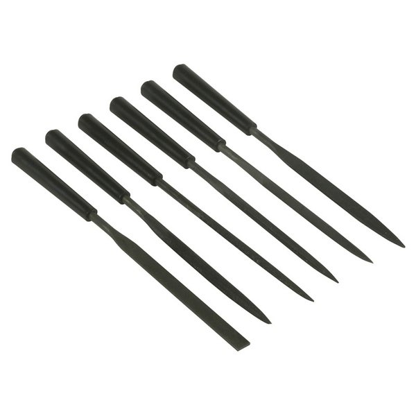 Lot de 6 limes aiguilles 150 mm