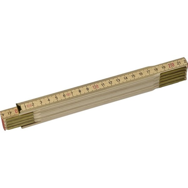 Mètre pliable en hêtre, 2 m