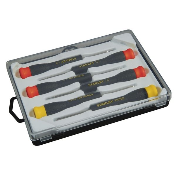 Jeu de 6 micro-tournevis 4 fente , 2 Phillips
