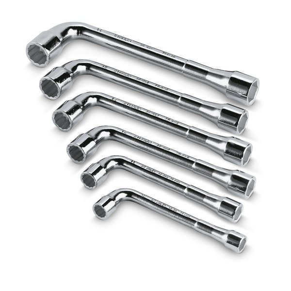 Jeu de 6 clés à pipe débouchées
