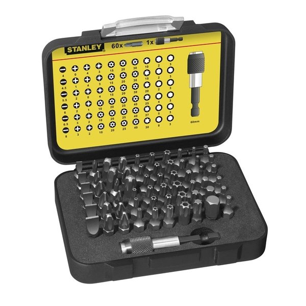Coffret 60 embouts de vissage 1/4" - 25mm
