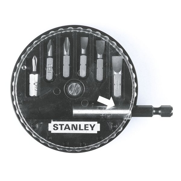 Coffret 7 embouts vissage PZ/plat + porte embouts
