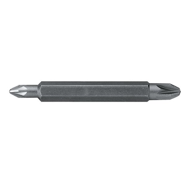 Lot de 10 embouts double empreinte 1/4" Pozidriv PZ1 et PZ2 60 mm