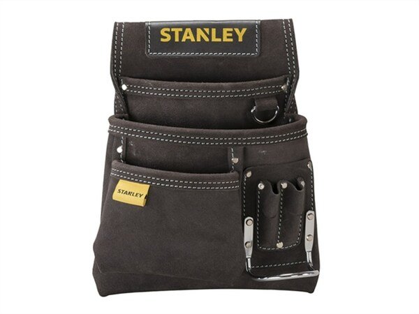 Porte-outils de ceinture en cuir, 3 poches et porte-marteau, 28 cm