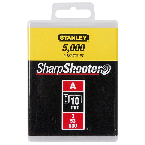 Agrafe 10 mm, type A, boîte de 1000