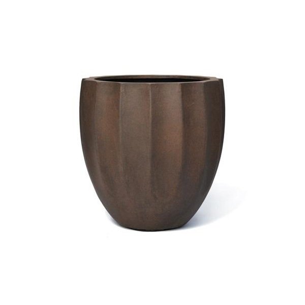 Vase bas oval Star Basso PM couleur rouille