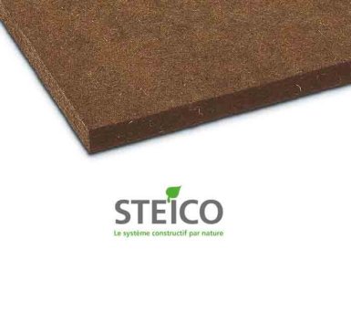 Vignette Panneau fibre de bois PHALTEX 19 mm x 120 cm x 250 cm, bords droits, thermo-acoustique