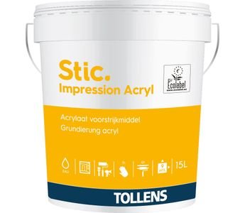 Impression  TOLLENS STIC IMPRESSION ACRYL murs, plafonds et boiserie blanche