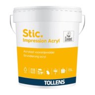 Impression TOLLENS STIC IMPRESSION ACRYL murs, plafonds et boiserie blanche