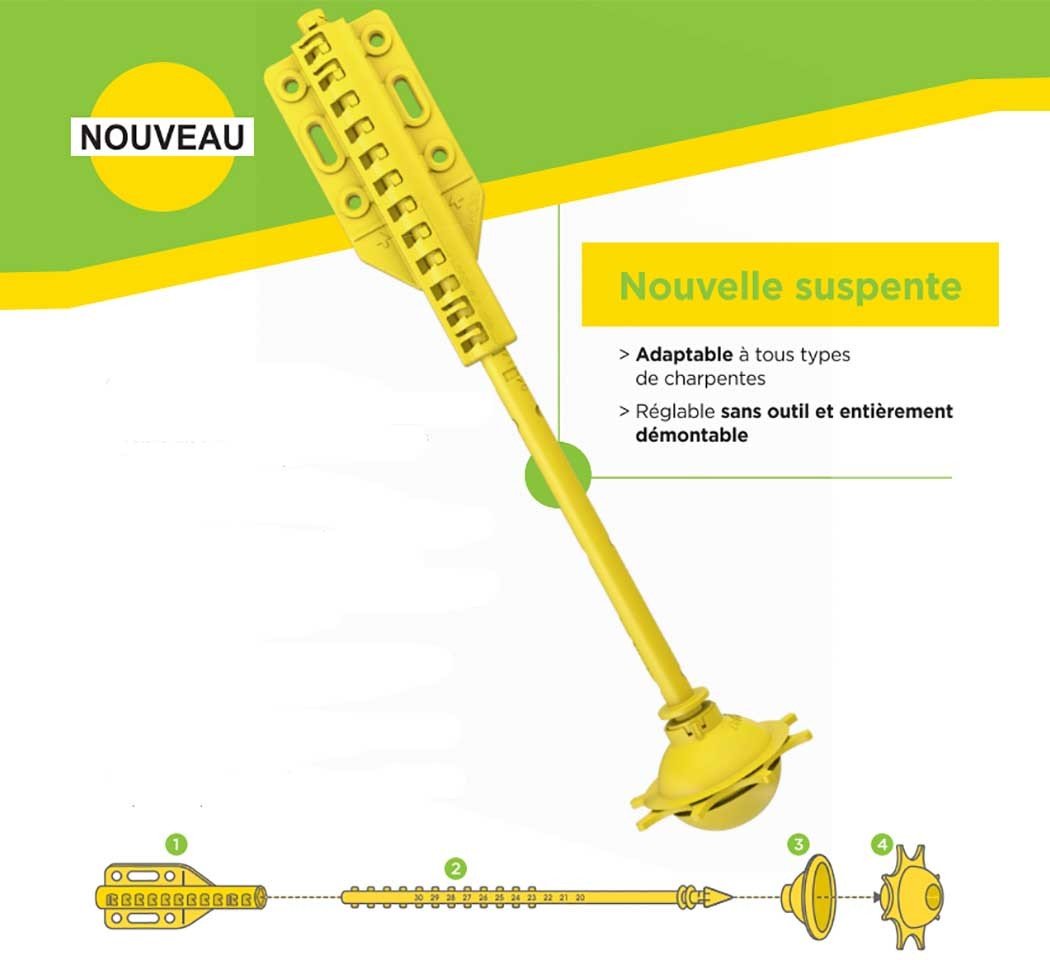 Suspente INTEGRA² 200-300 mm, boîte de 40 pièces