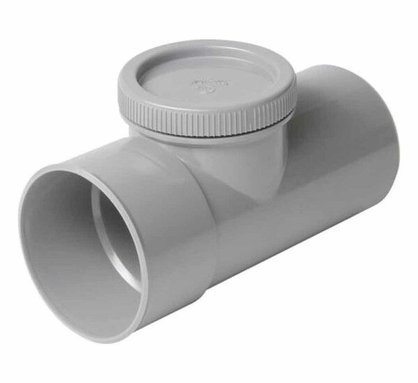 Té de visite M/F - Ø 125 mm