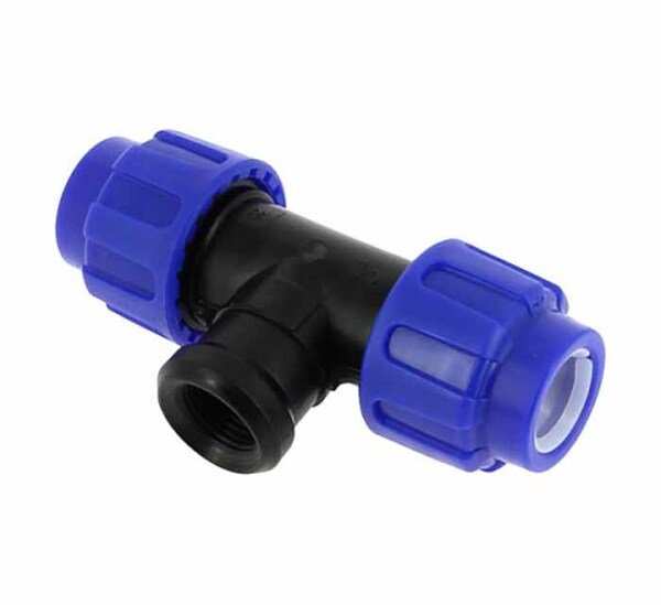 Té plastique -F- taraudé Ø 20 mm