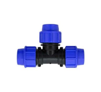 Vignette Té plastique égal à serrage extérieur Ø 16 mm