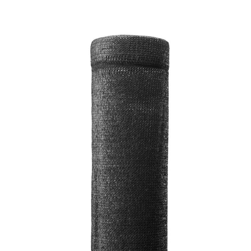 Brise vue, toile souple noire (350gr/m²) - rouleau 20m, hauteur 173 cm