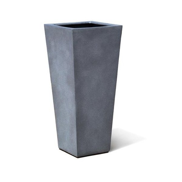 Vase haut rectangulaire Truro aspect plomb