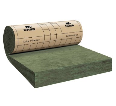Vignette Laine de verre PRK32 kraft, 140 mm x 120 cm x 270 cm, R 4,37