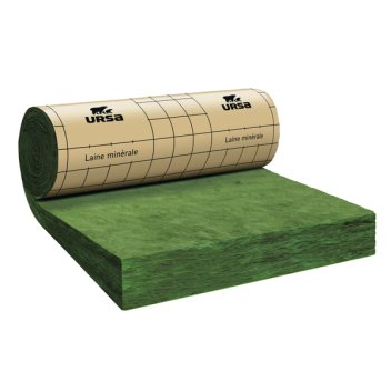 Vignette Laine de verre MRK 35, 151 mm x 120 cm x 4.2 m, kraft