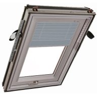 Store vénitien manuel - argent brossé, glissières alu - pour fenêtre ROTO designo R4 et R7 - 54 cm x 78 cm