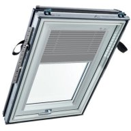 Store vénitien manuel - gris foncé, glissières alu - pour fenêtre ROTO designo R4 et R7 - 54 cm x 78 cm
