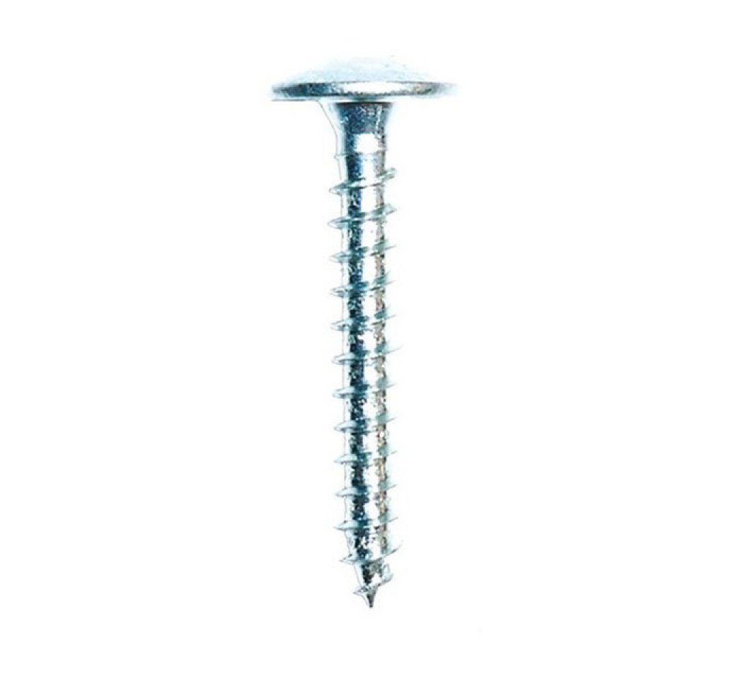 Vis de penture zinguée, 6 mm x 20 mm