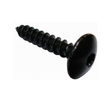Vignette Vis de penture zinguée noire, 6 mm x 30 mm