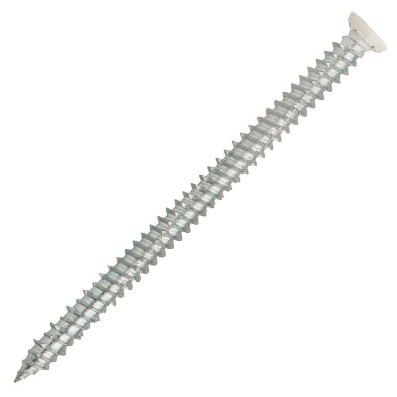 Vis béton tête blanche 7.5 mm x 102 mm