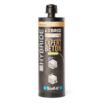 Vignette Cartouche de résine hybride polyurethane-méthacrylate 420 ml, application sismique C1 et C2