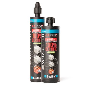 Vignette Cartouche de résine vinylester 300 ml, teinte béton