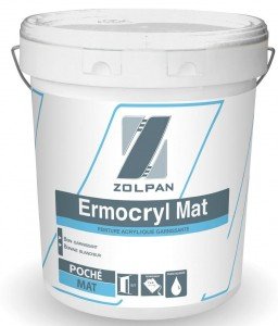 Peinture ZOLPAN ERMOCRYL mate acrylique