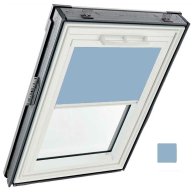 Store tamisant intérieur - couleur bleu turquoise, sans glissières - pour fenêtre ROTO designo R4 et R7 -134 cm x 140 cm