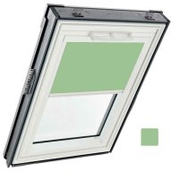 Store tamisant intérieur - couleur vert pomme, sans glissières - pour fenêtre ROTO designo R4 et R7 -134 cm x 140 cm